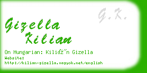 gizella kilian business card